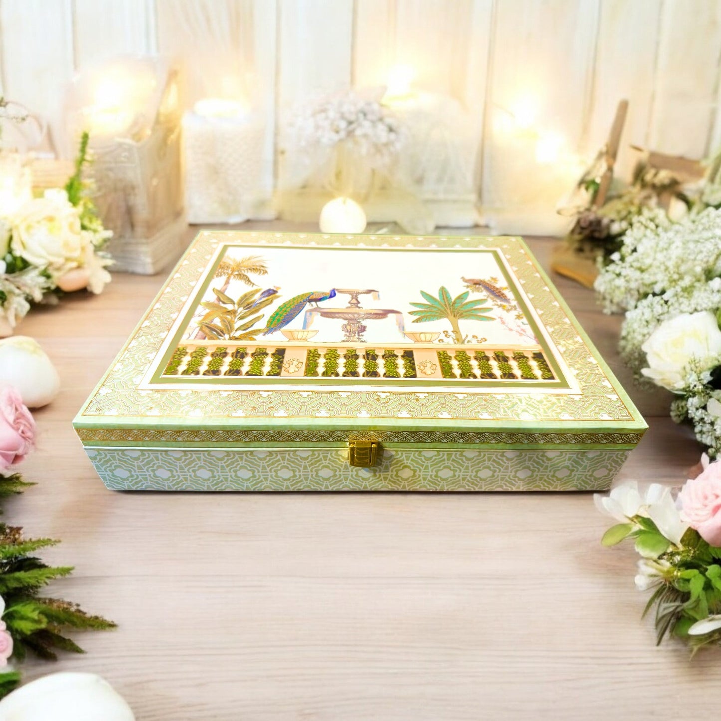 Green pichwai Bhaji Box