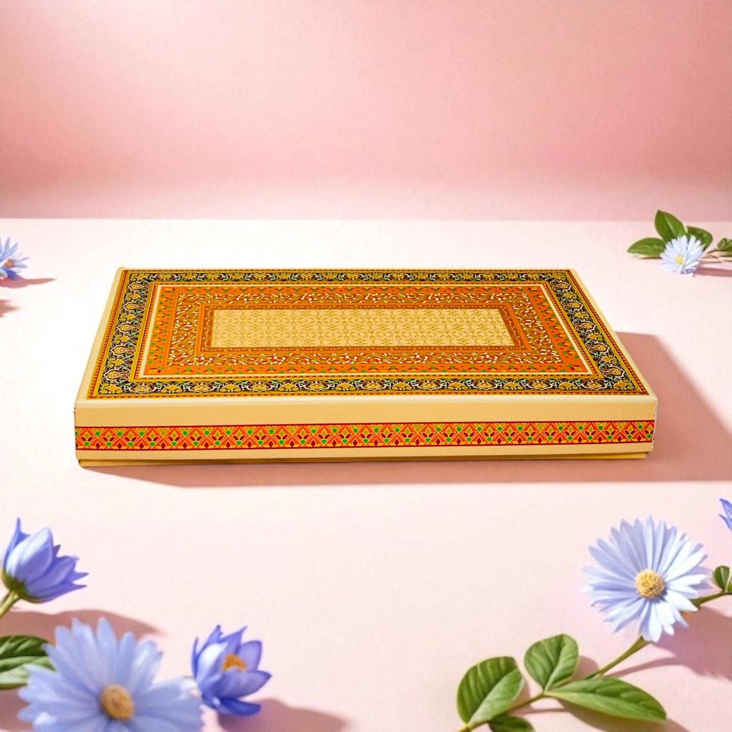 Orange Mat Sweet box(Pack of 10)