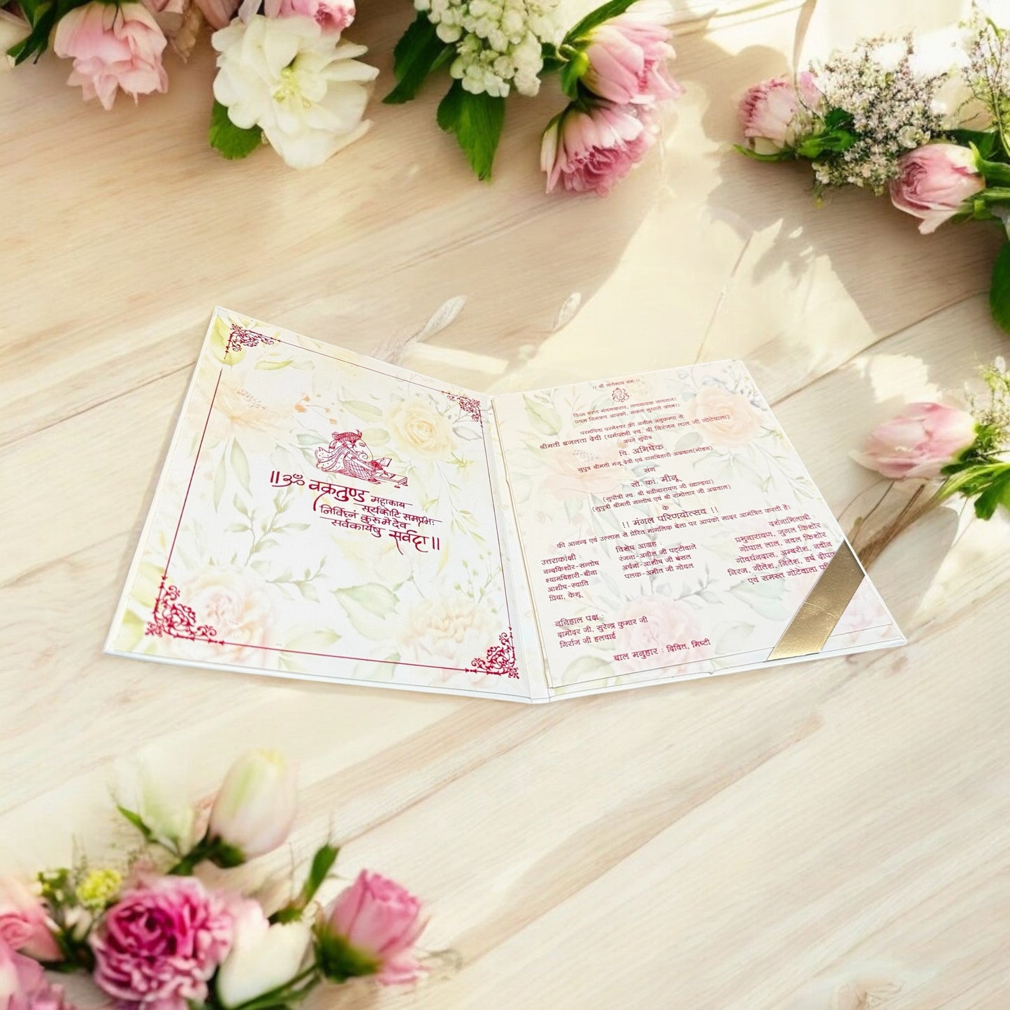 Floral Wedding Card