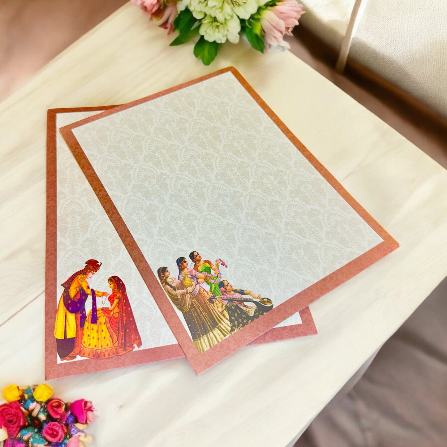 Double Elephant Wedding Card