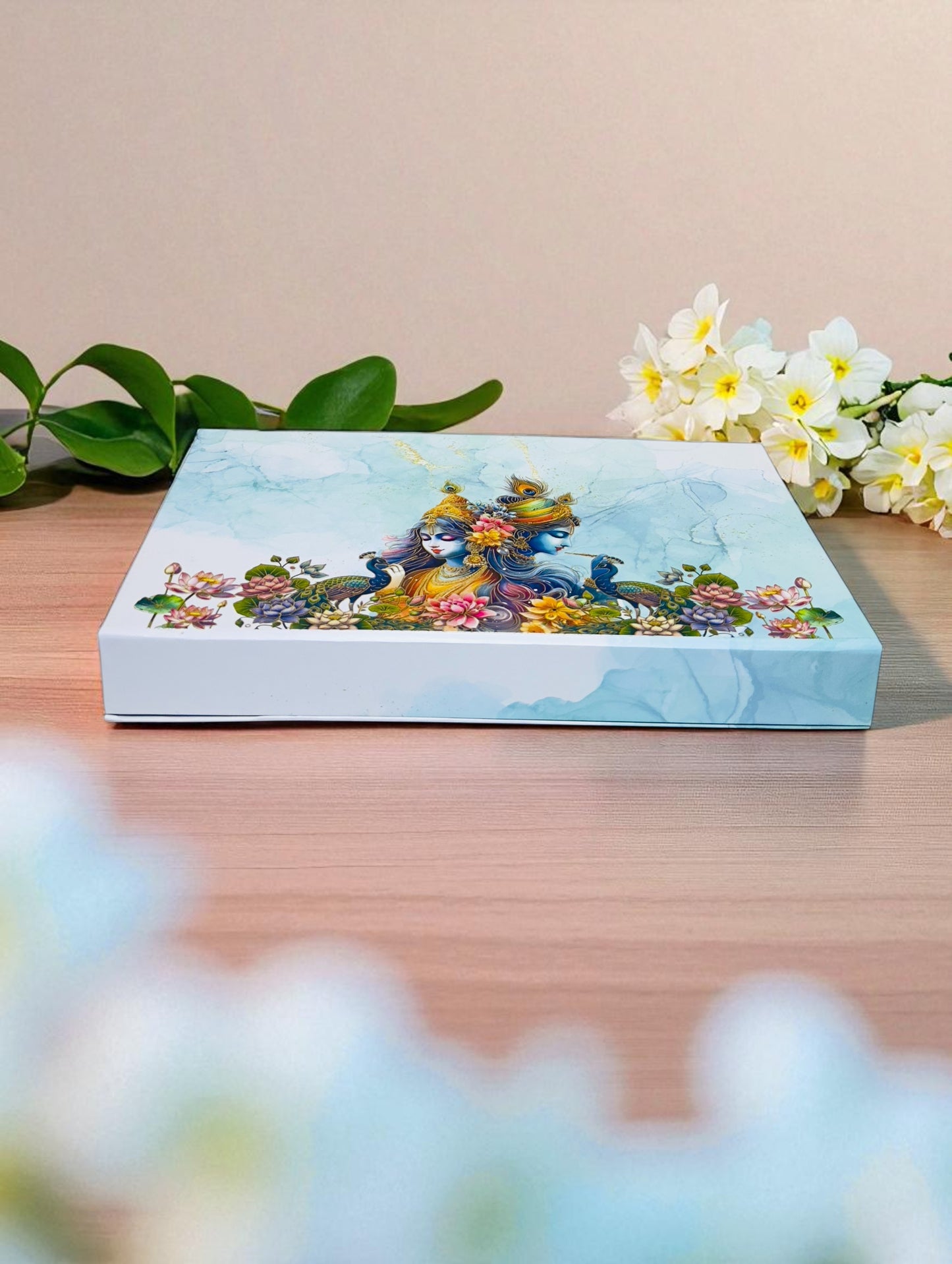 Radha Krishna File Sweet Box With Bag (Pack of 10)