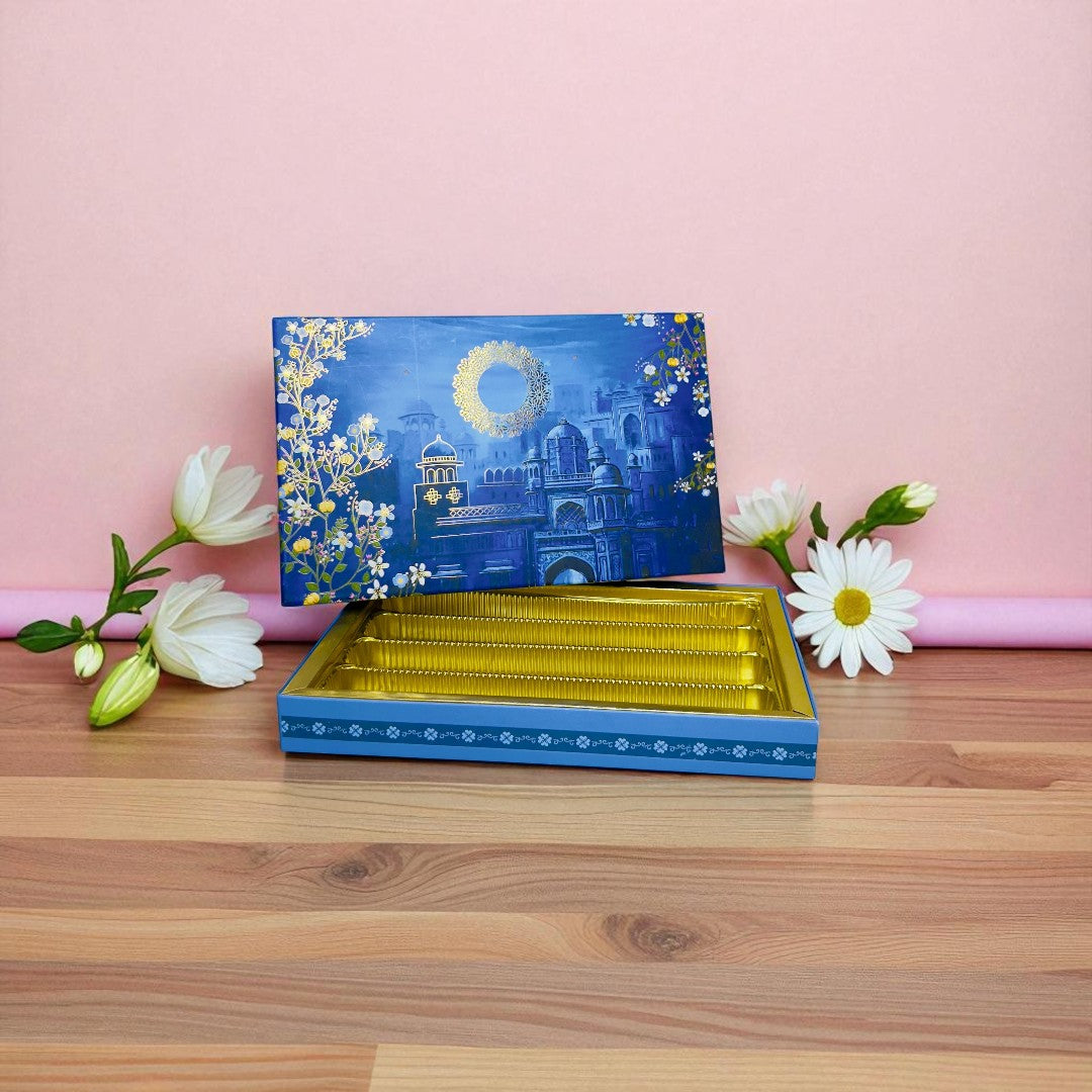 Blue Mahal Sweet Box with bag (Pack of 10)