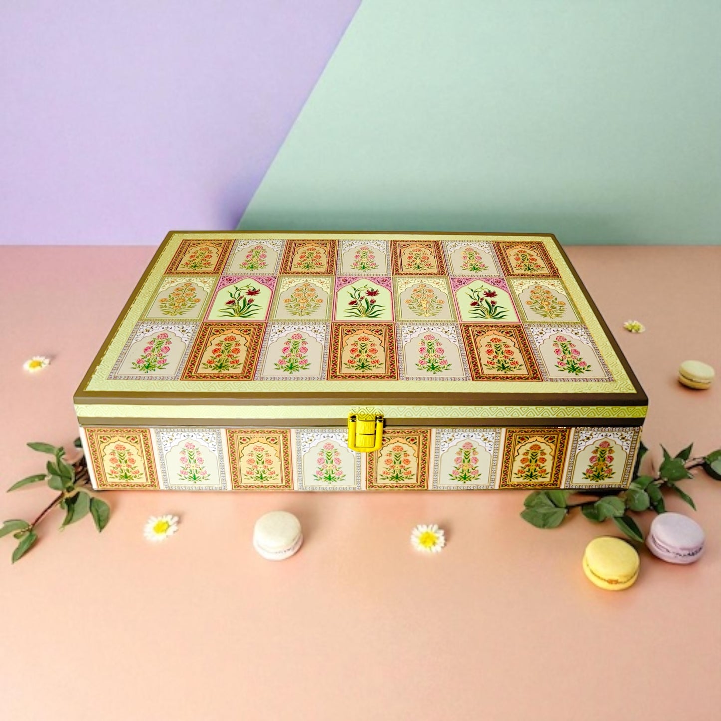 Multi Floral 4 Jar box (With Bag)