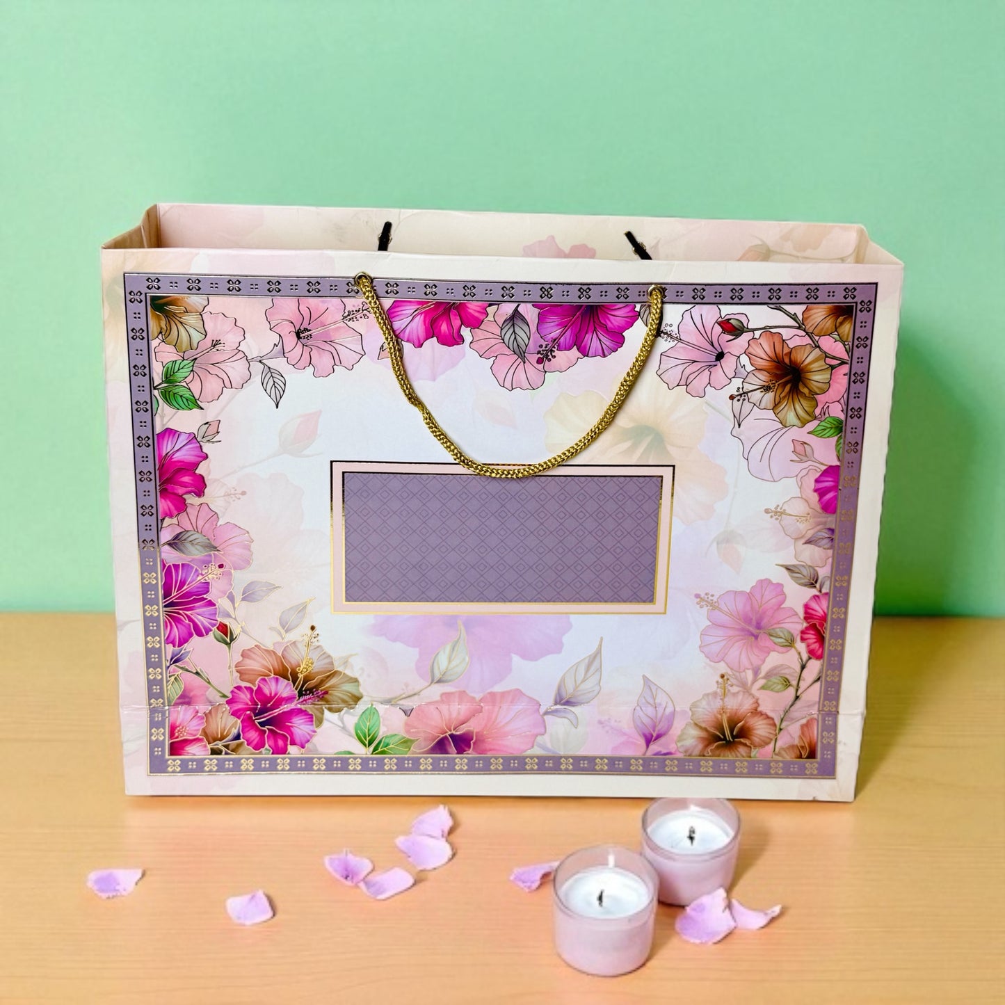 Lavender Floral 4 Jar box (With Bag)