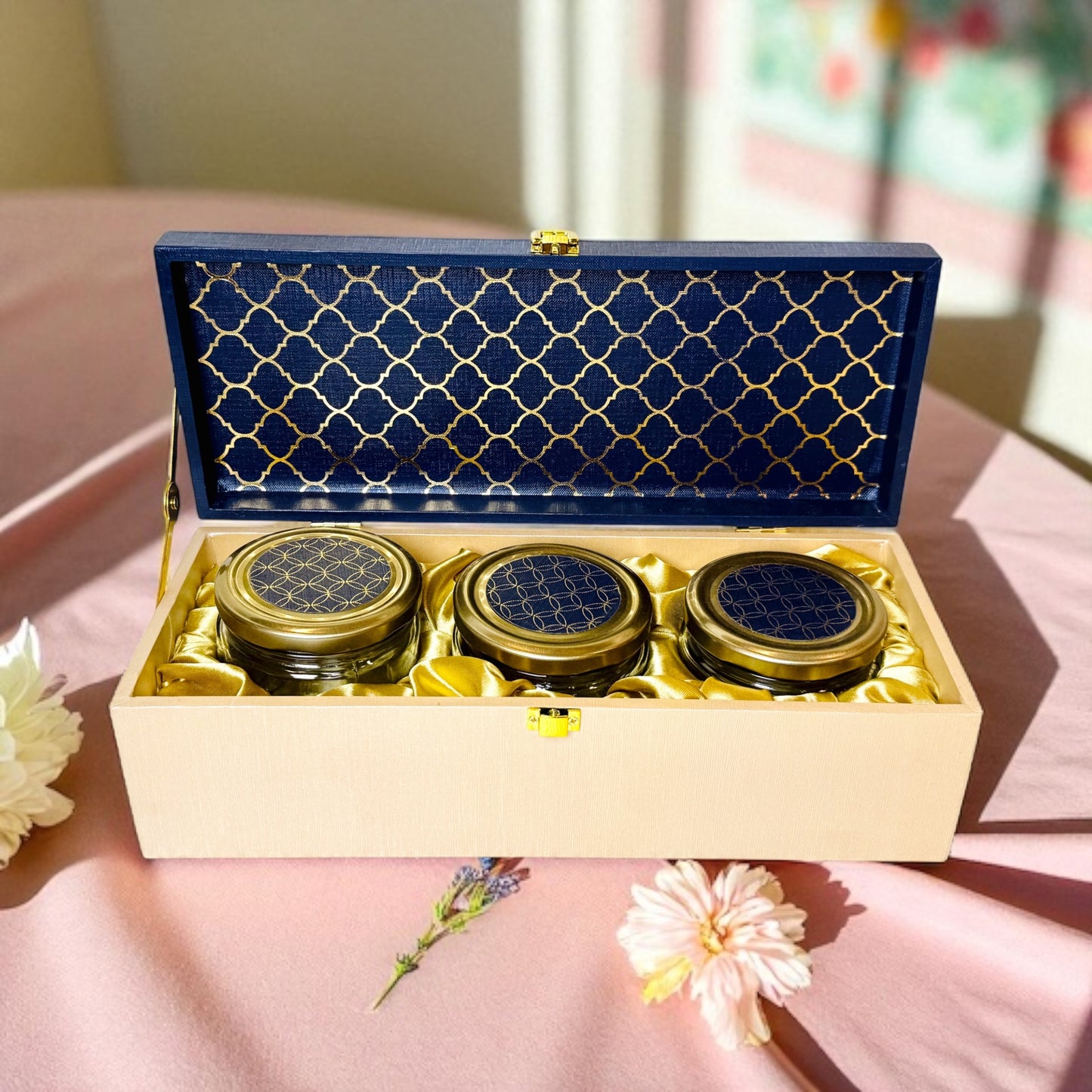Premium Blue 3 Jar box (With Bag)