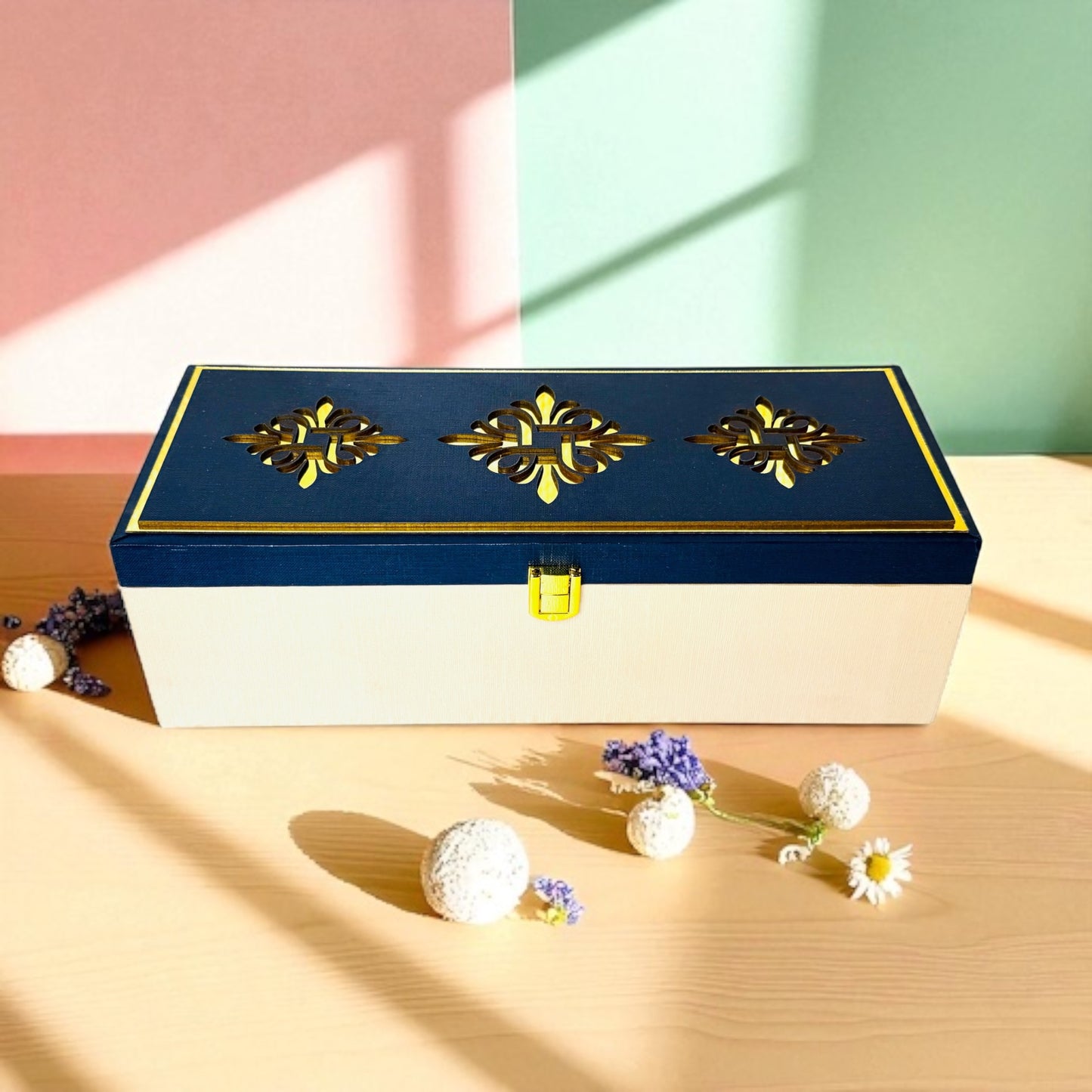 Premium Blue 3 Jar box (With Bag)