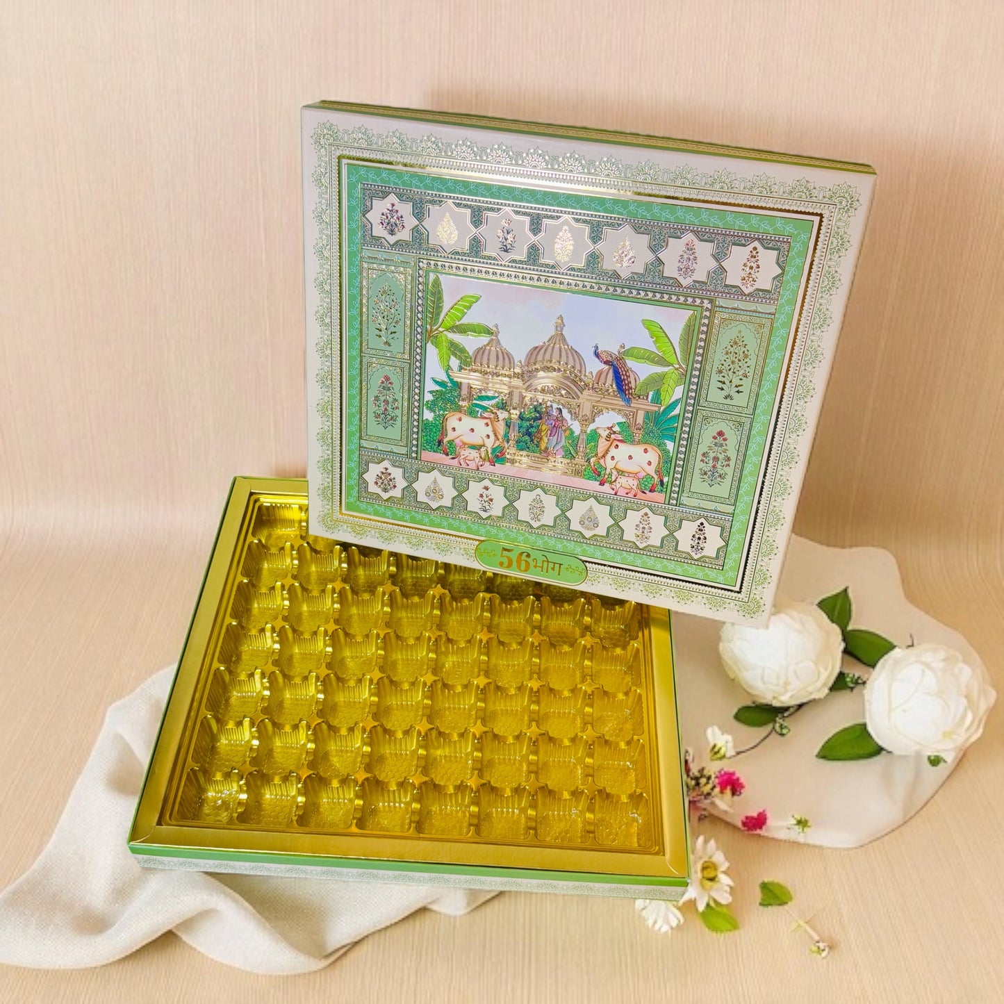 Radha Krishna 56 Bhog Bhaji Box (Pack of 10)