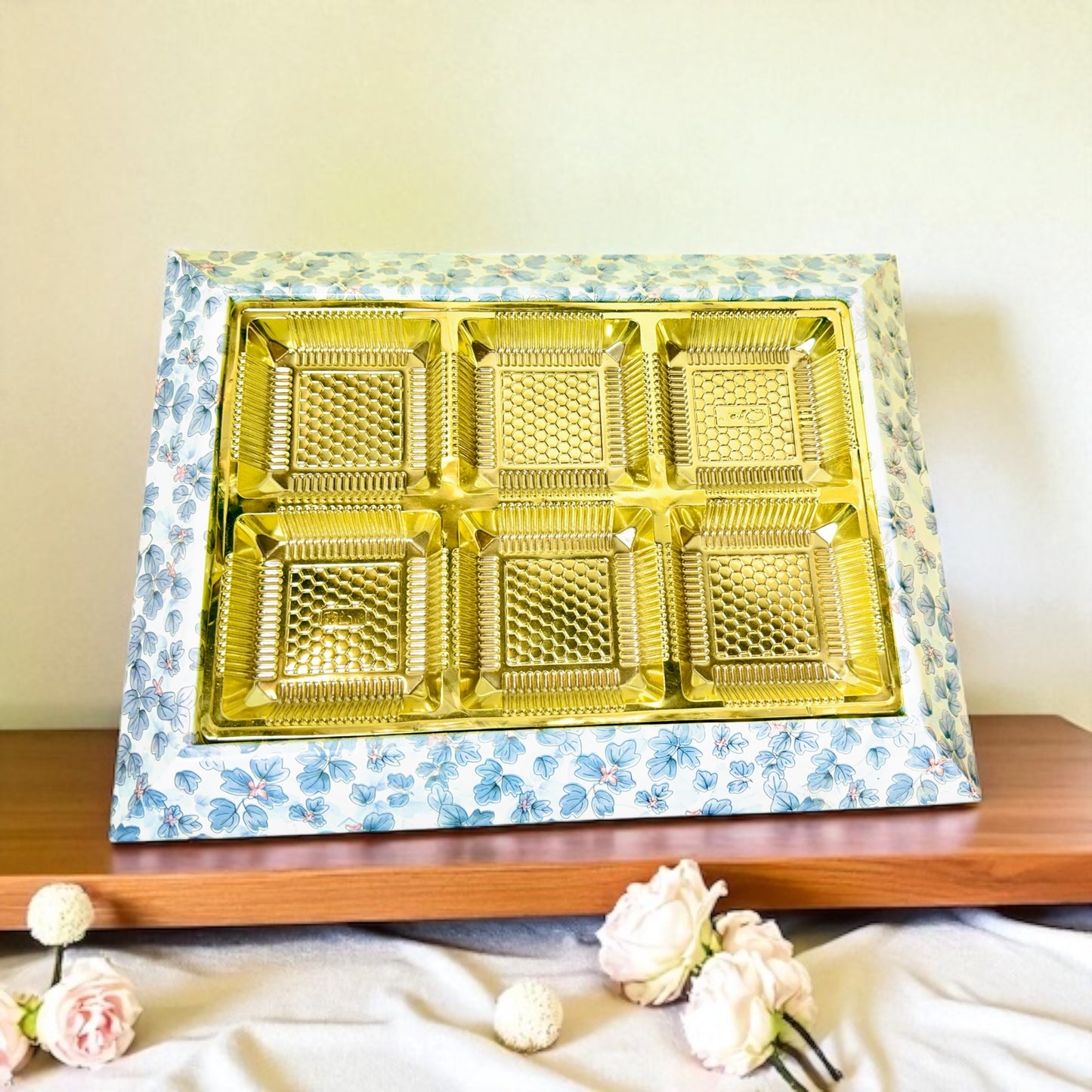 MDF Rectangle Dryfruit Tray (Pack Of 10)