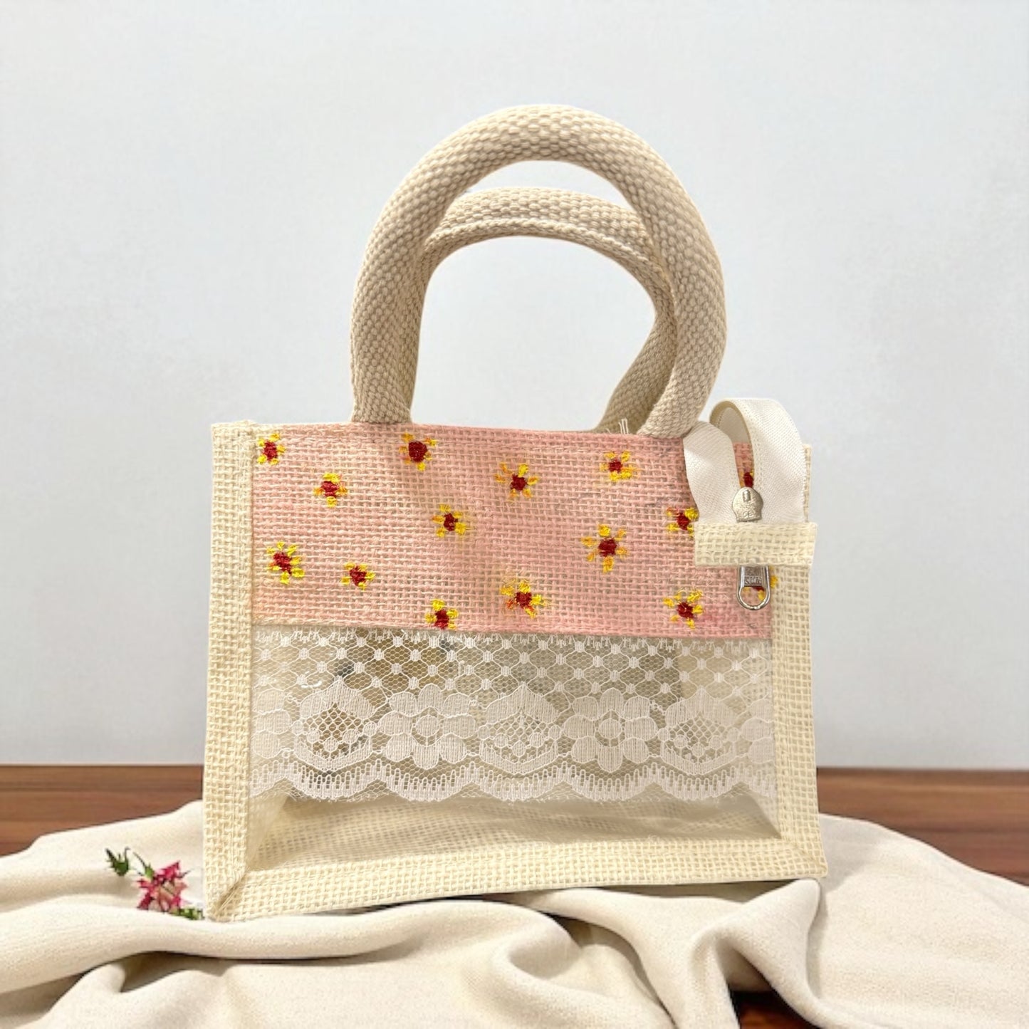 Hi! Giraffe Jute Bag
