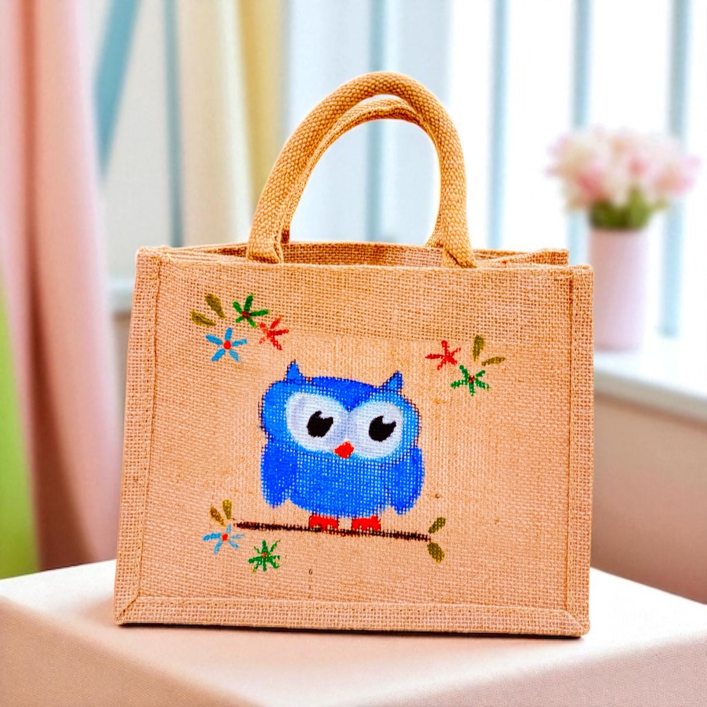 Owl Jute Bag