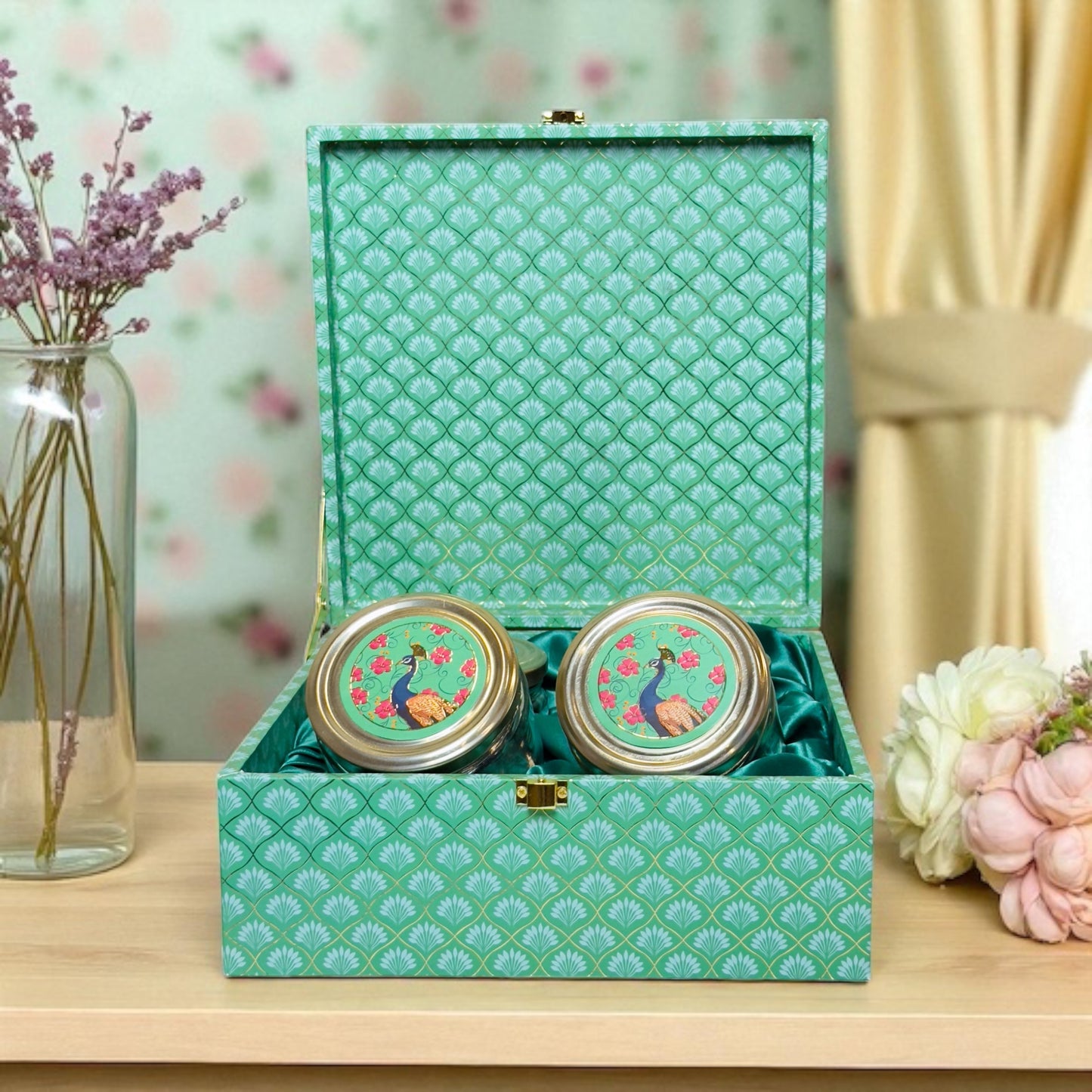 Peacock 4 Jar box (With Bag)