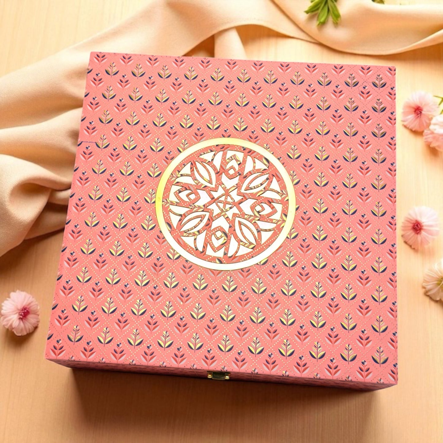 Pink Pattern 5 tin Jar