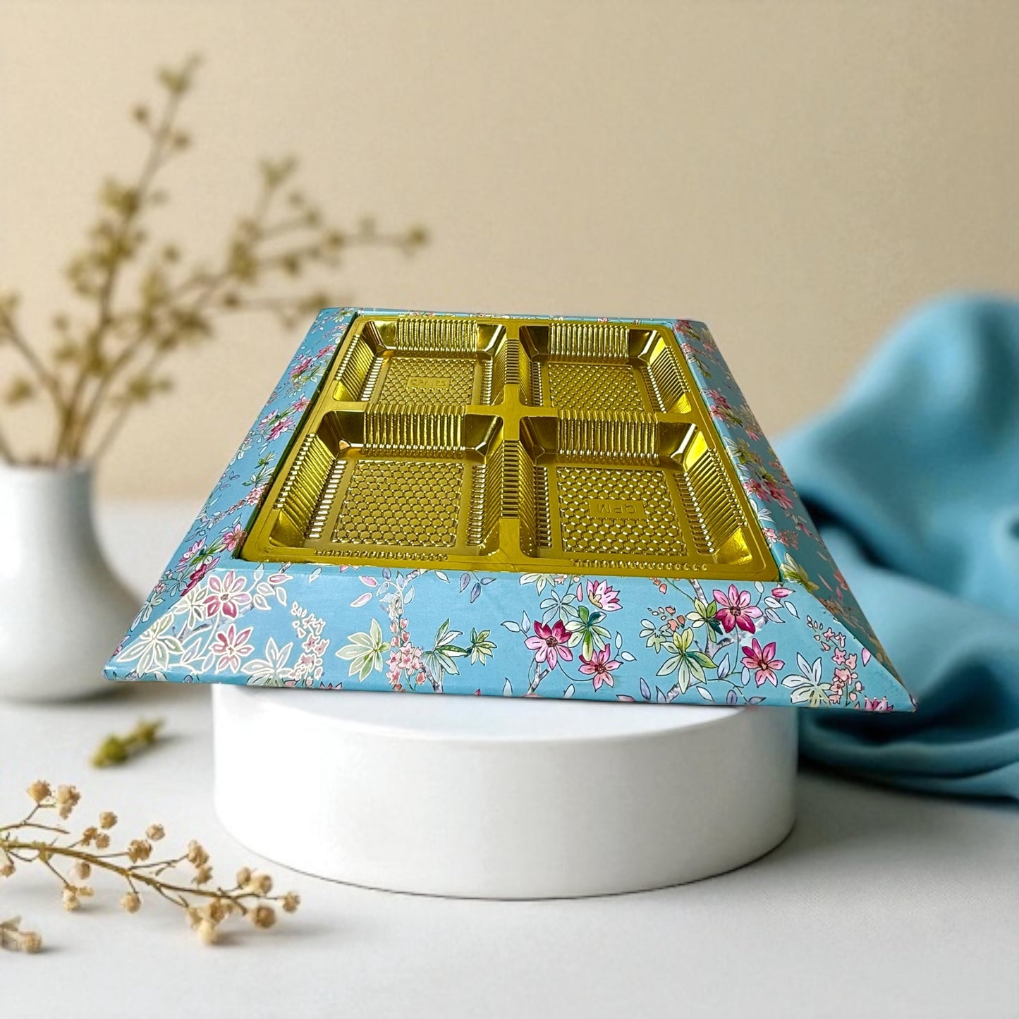 MDF Square Dryfruit Tray (Pack Of 10)