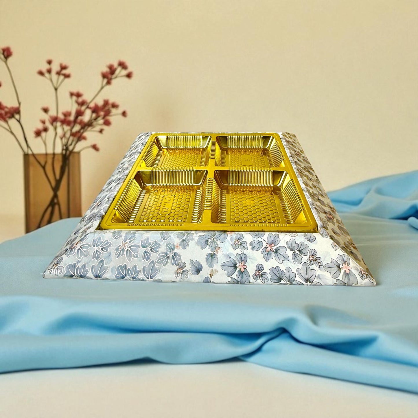 MDF Square Dryfruit Tray (Pack Of 10)