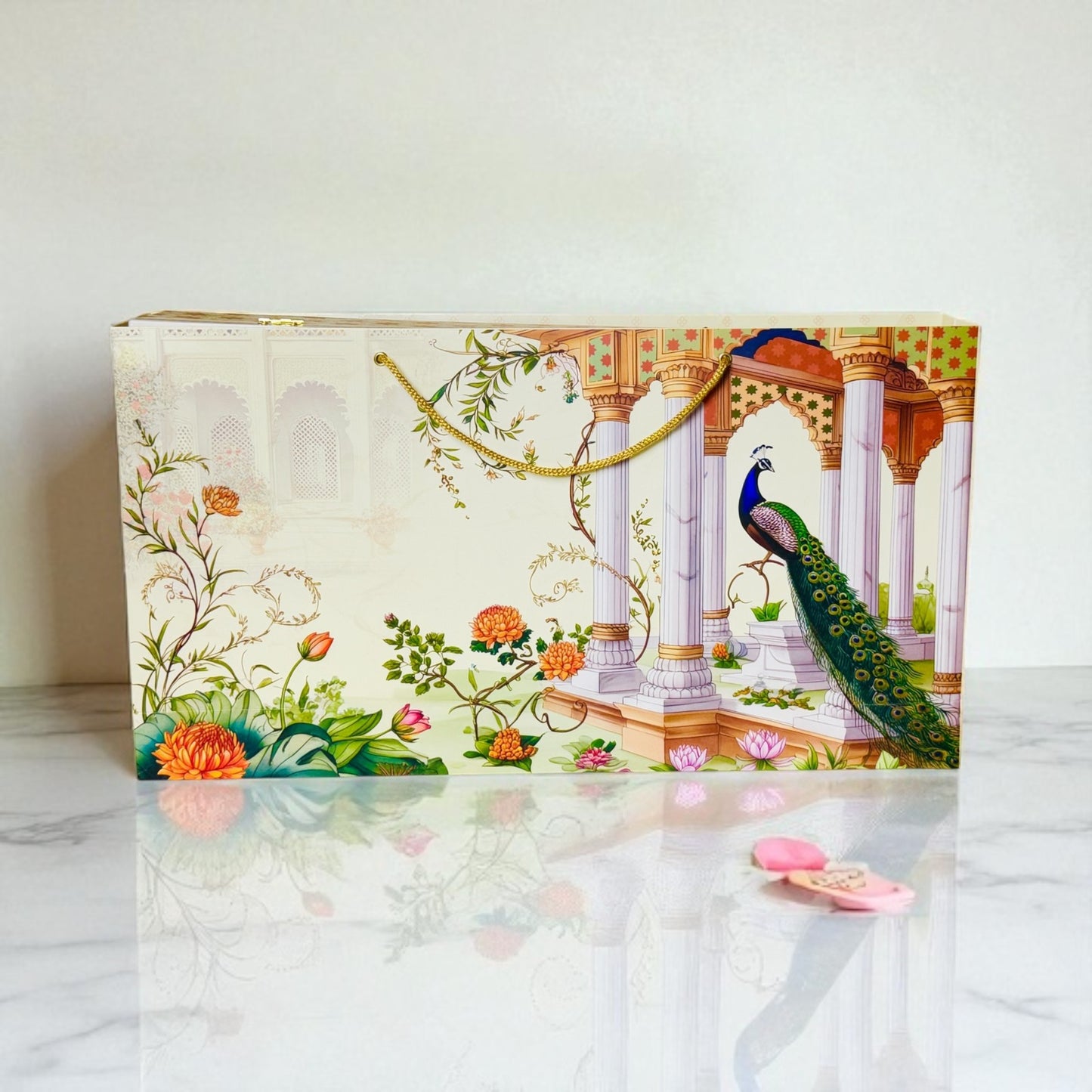 Peacock Palace 8 Jar Dryfruit box (with Bag)