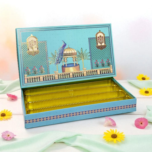Blue Pichwai Sweet box(Pack of 10)