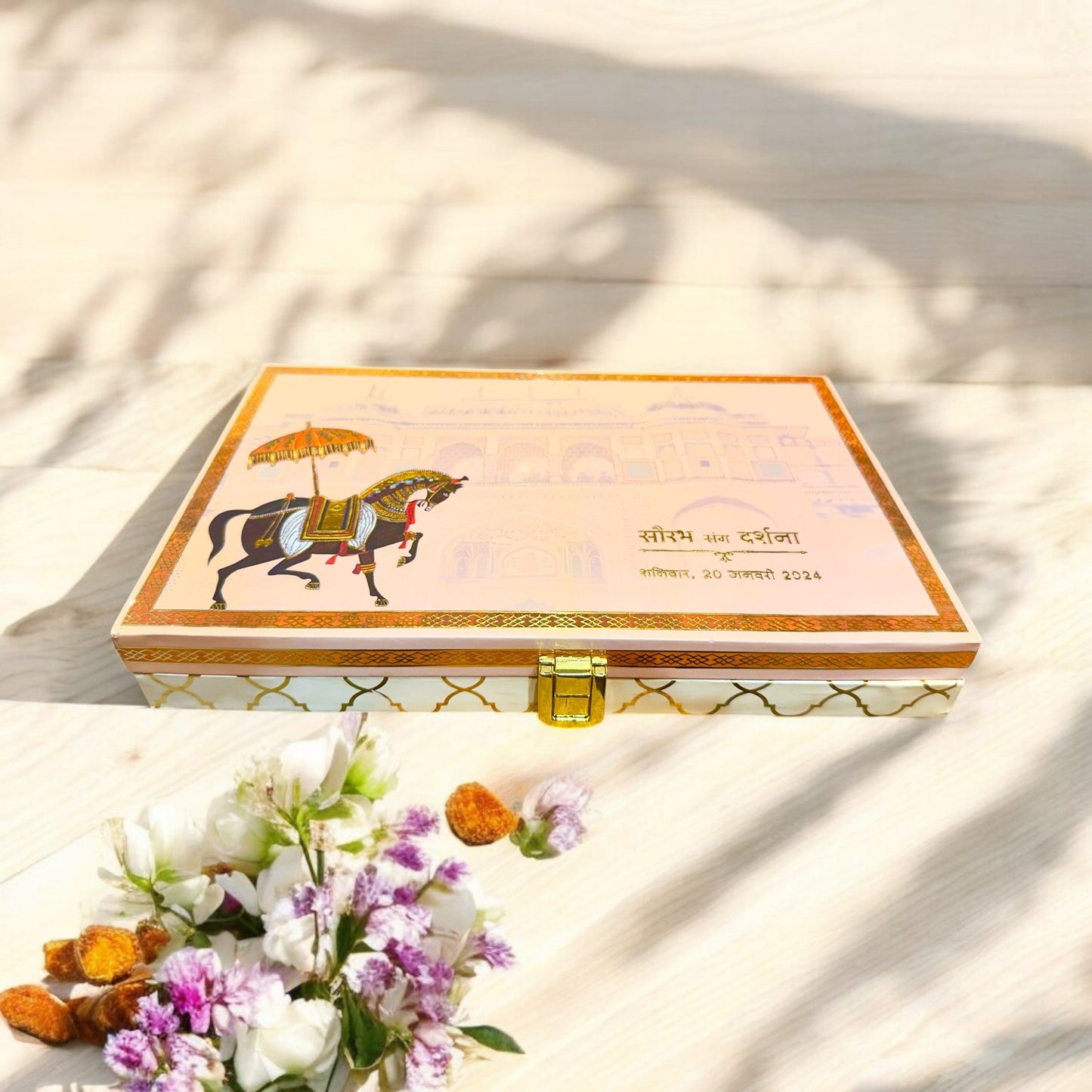 MDF Horse Wedding Card