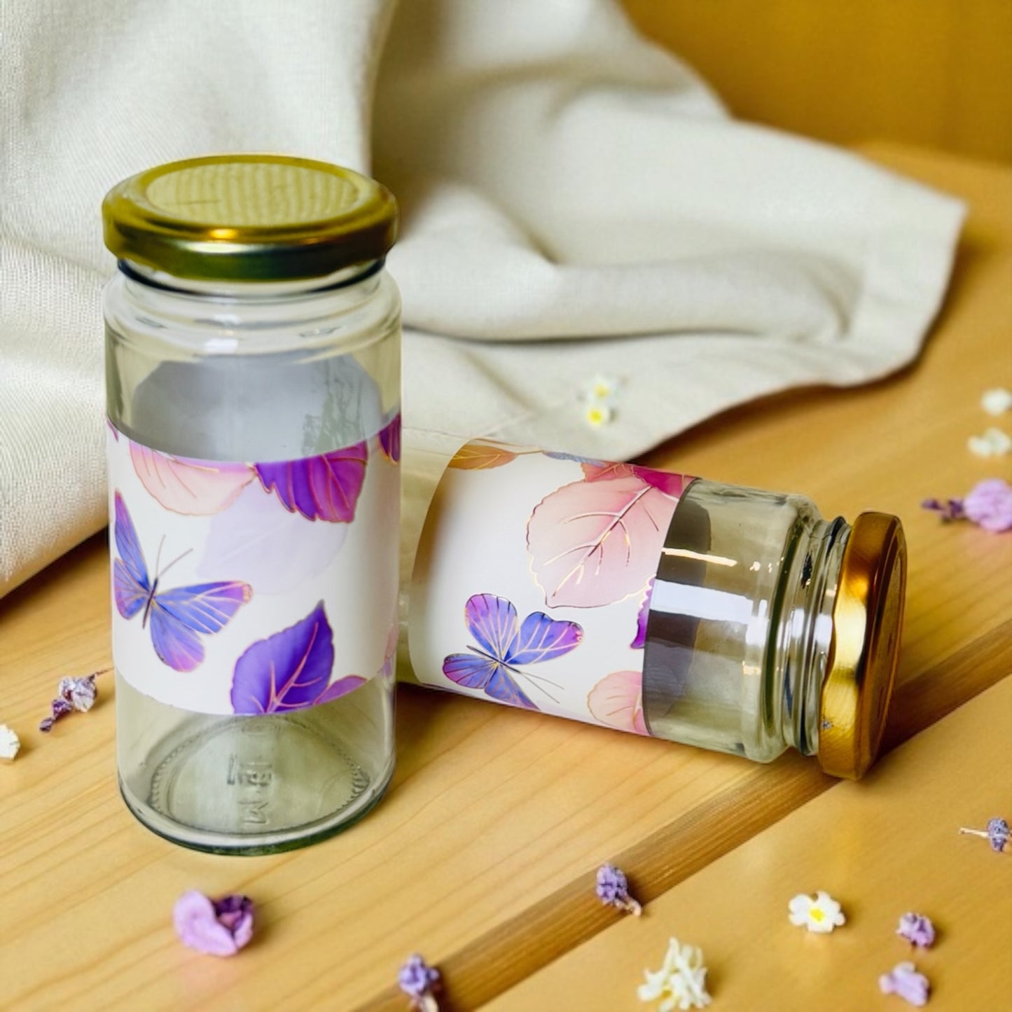 Floral 3 Jar Triangle