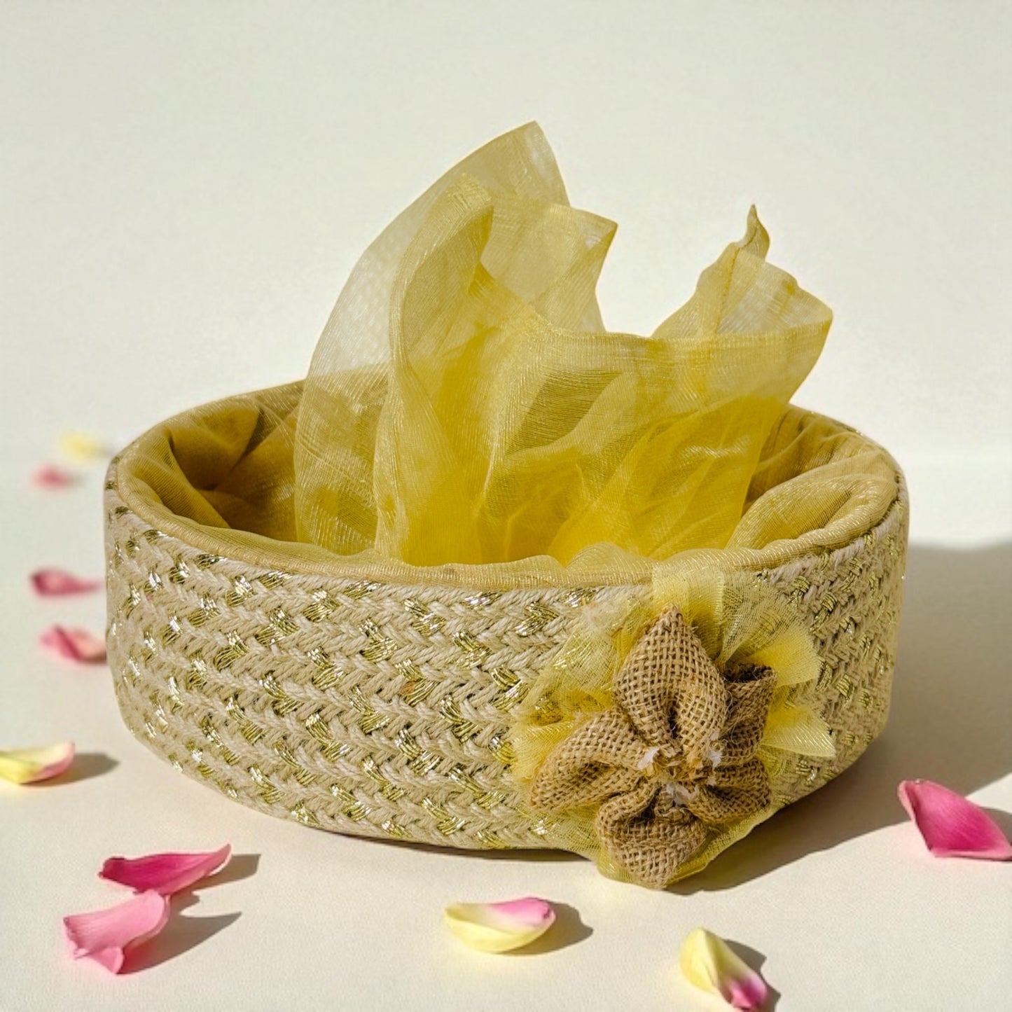 Golden Nest Basket ( set of 3 )