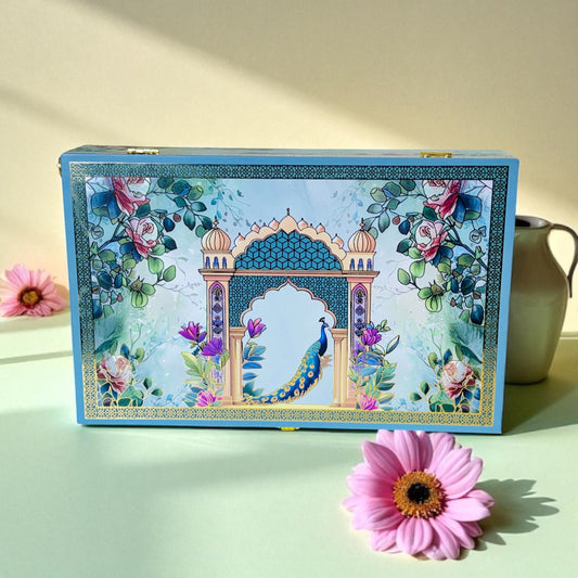 Peacock Floral sweet box (With Bag) Pack Of 10