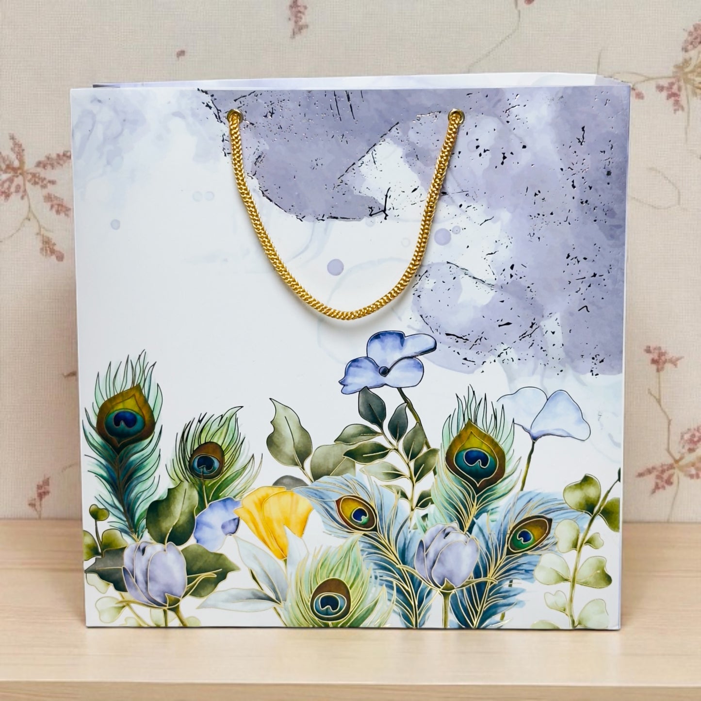 Peacock Marble 4 Jar with bag