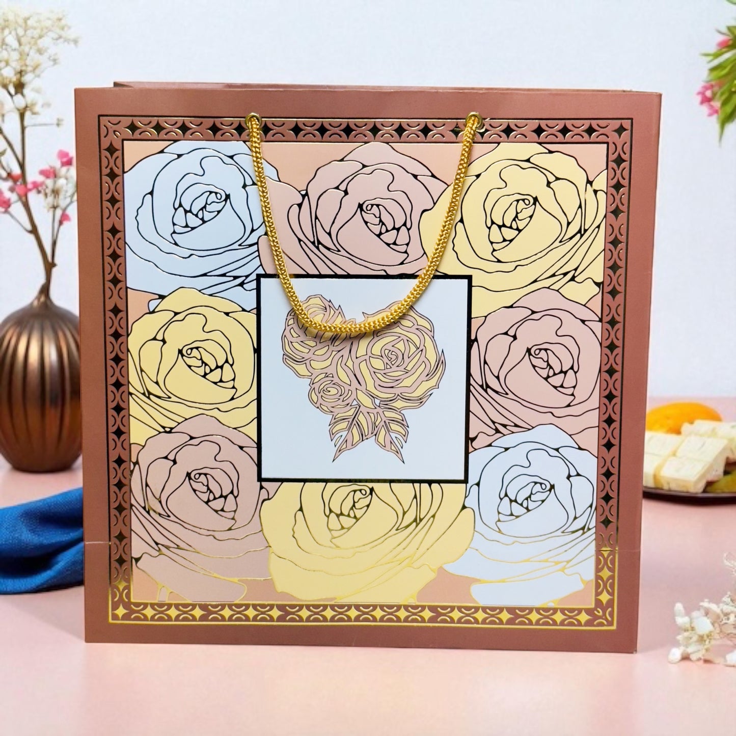 Chocolate Rose 4 Jar box(With Bag)