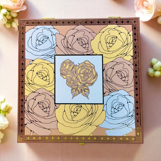 Chocolate Rose 4 Jar box(With Bag)