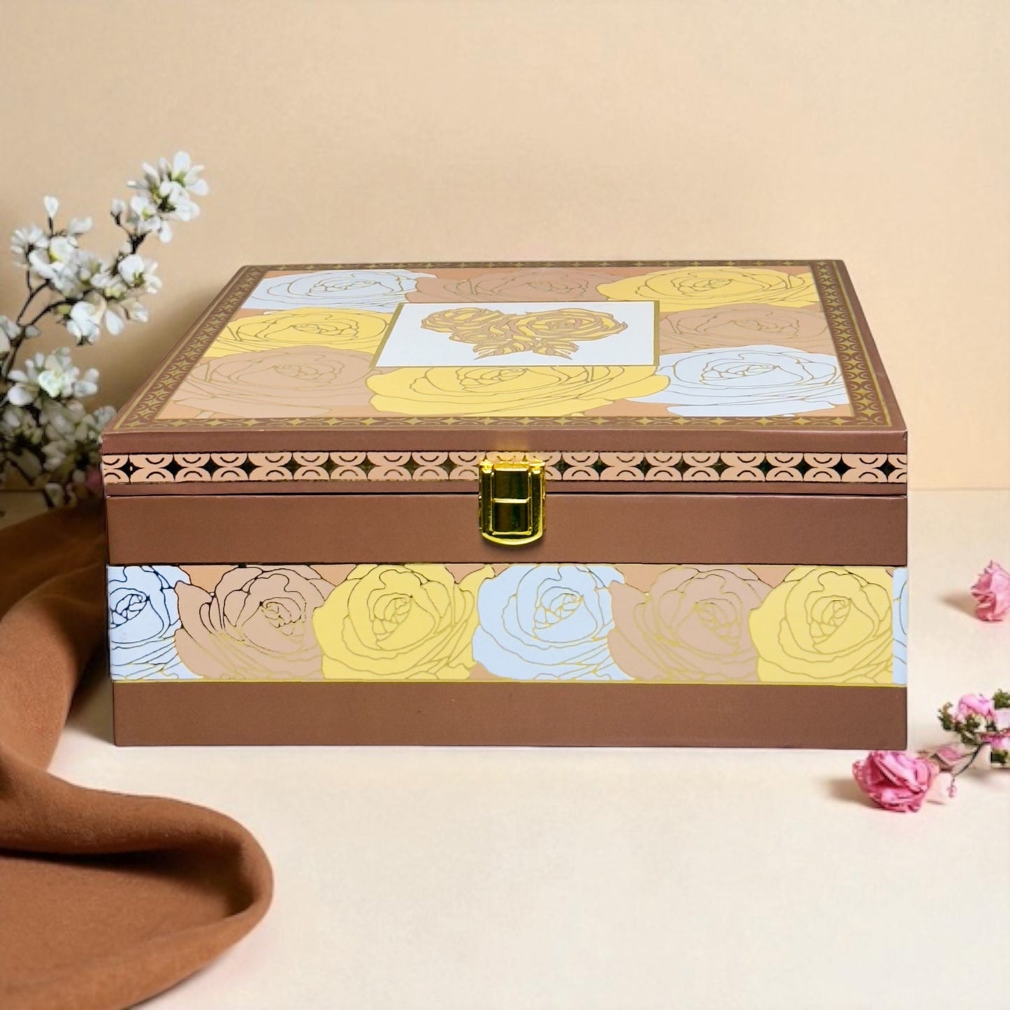 Chocolate Rose 4 Jar box(With Bag)