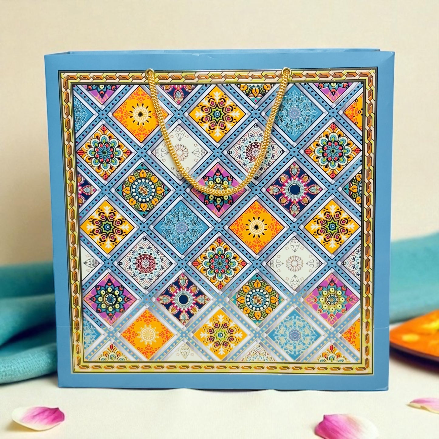 Blue mandala 4 Jar box(With Bag)