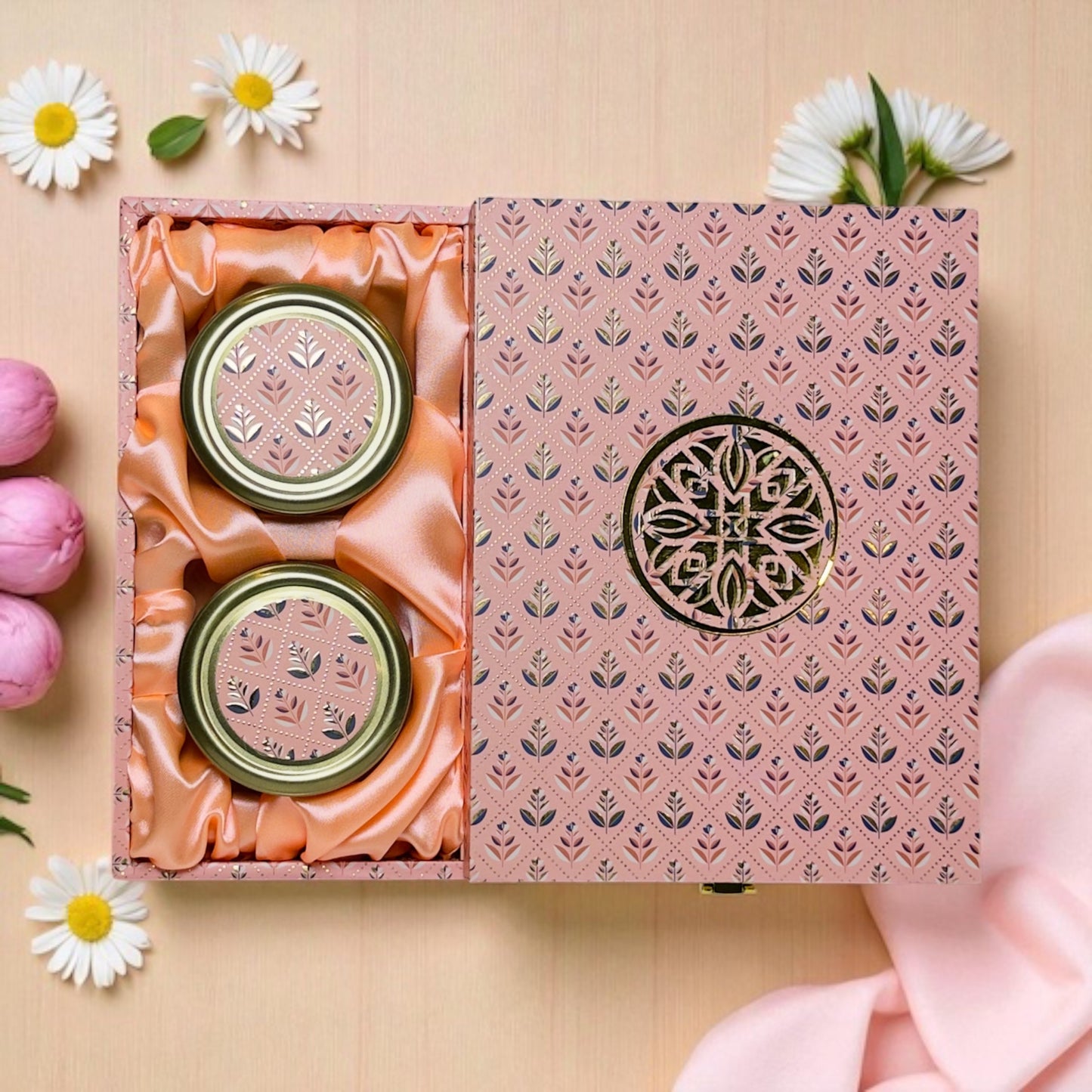 Pink Pattern 2 Jar Hamper