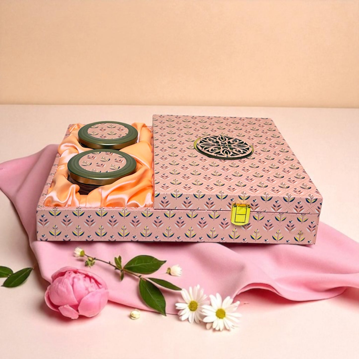 Pink Pattern 2 Jar Hamper