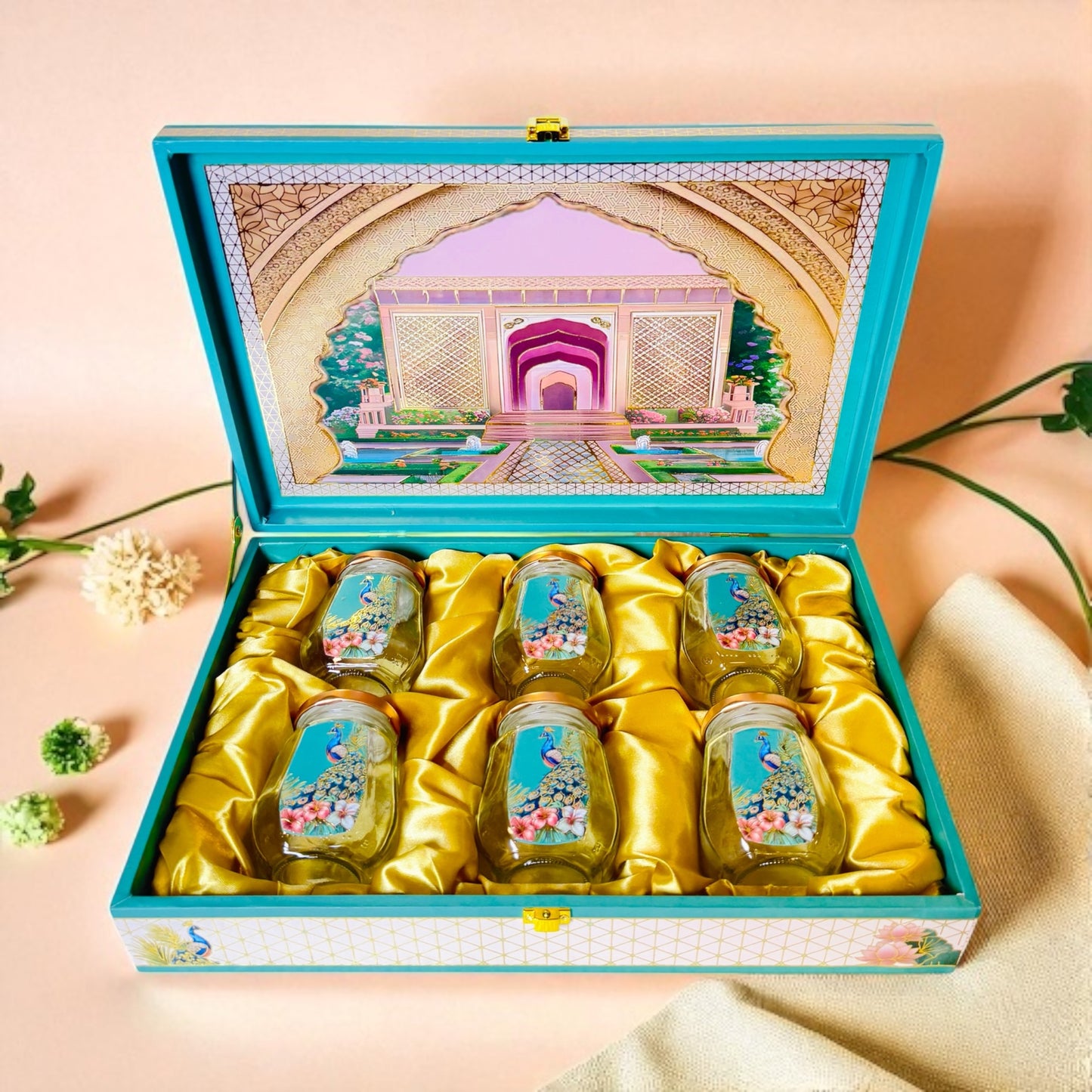 Peacock Palace 6 jar box (with Bag)