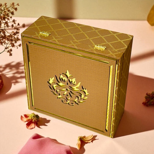 Wooden 4 Jar box (With Bag)