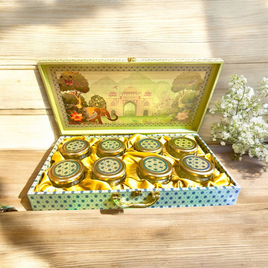 Green Elephant 8 Jar Dryfruit box