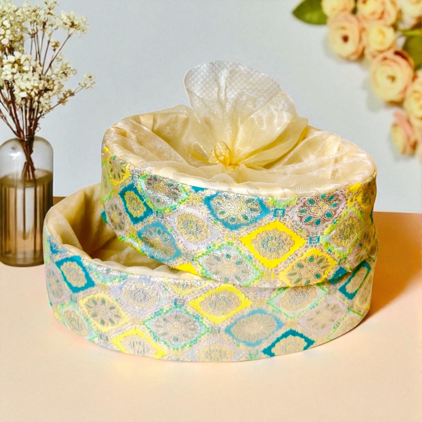 Oval Multicolour Basket ( set of 2 )
