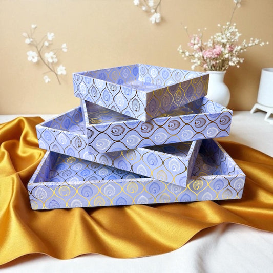 Lavender/Mustrad MDF Tray (Pack Of 10)