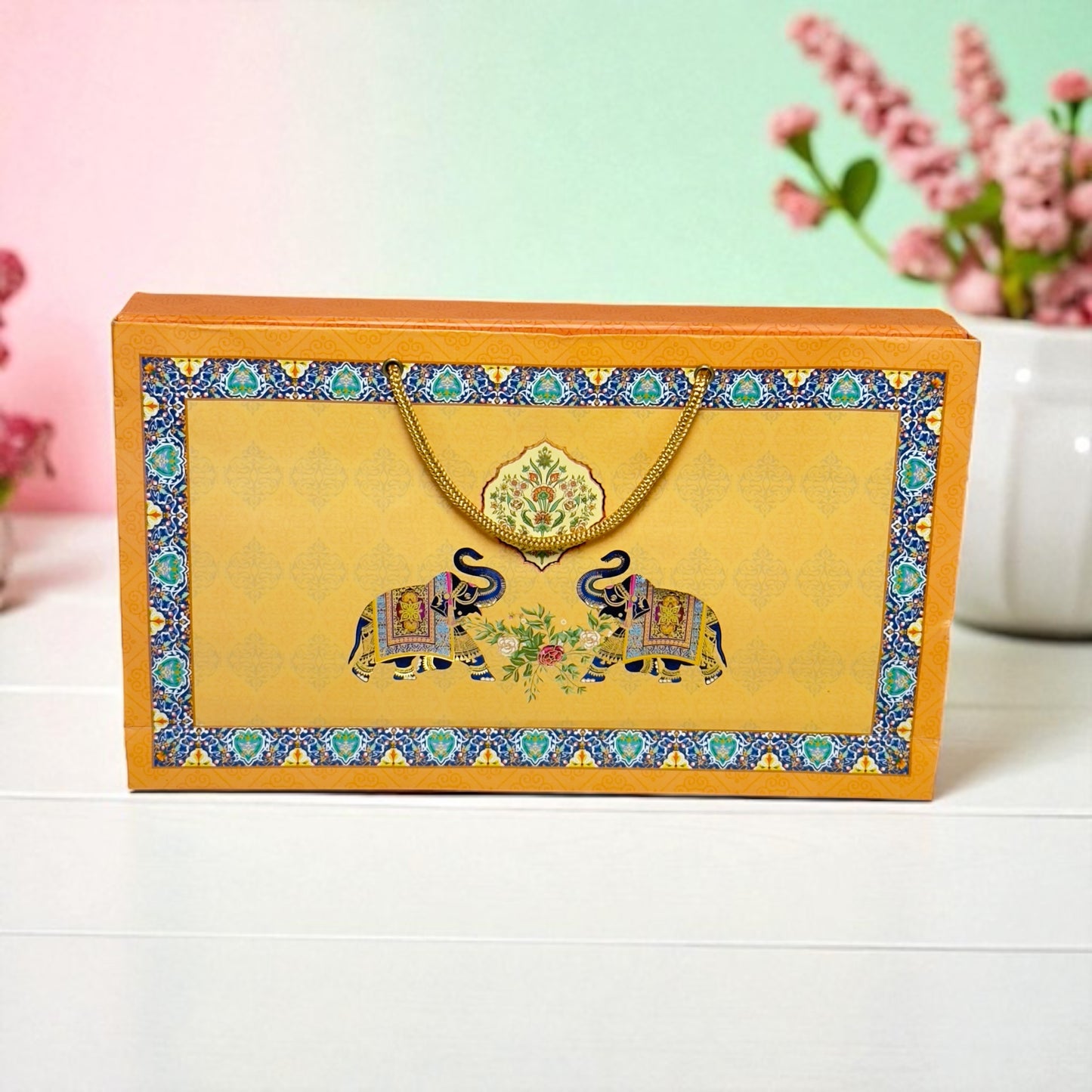 Double Elephant File Sweet Box with bag (Pack of 10)