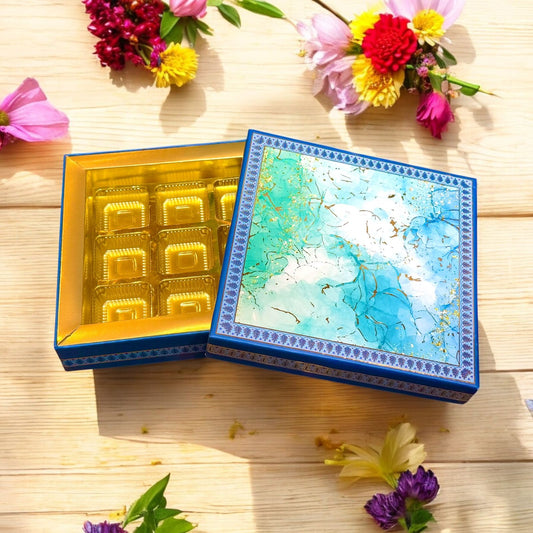 9 Cavity Marble Chocolate Box(Pack of 10)
