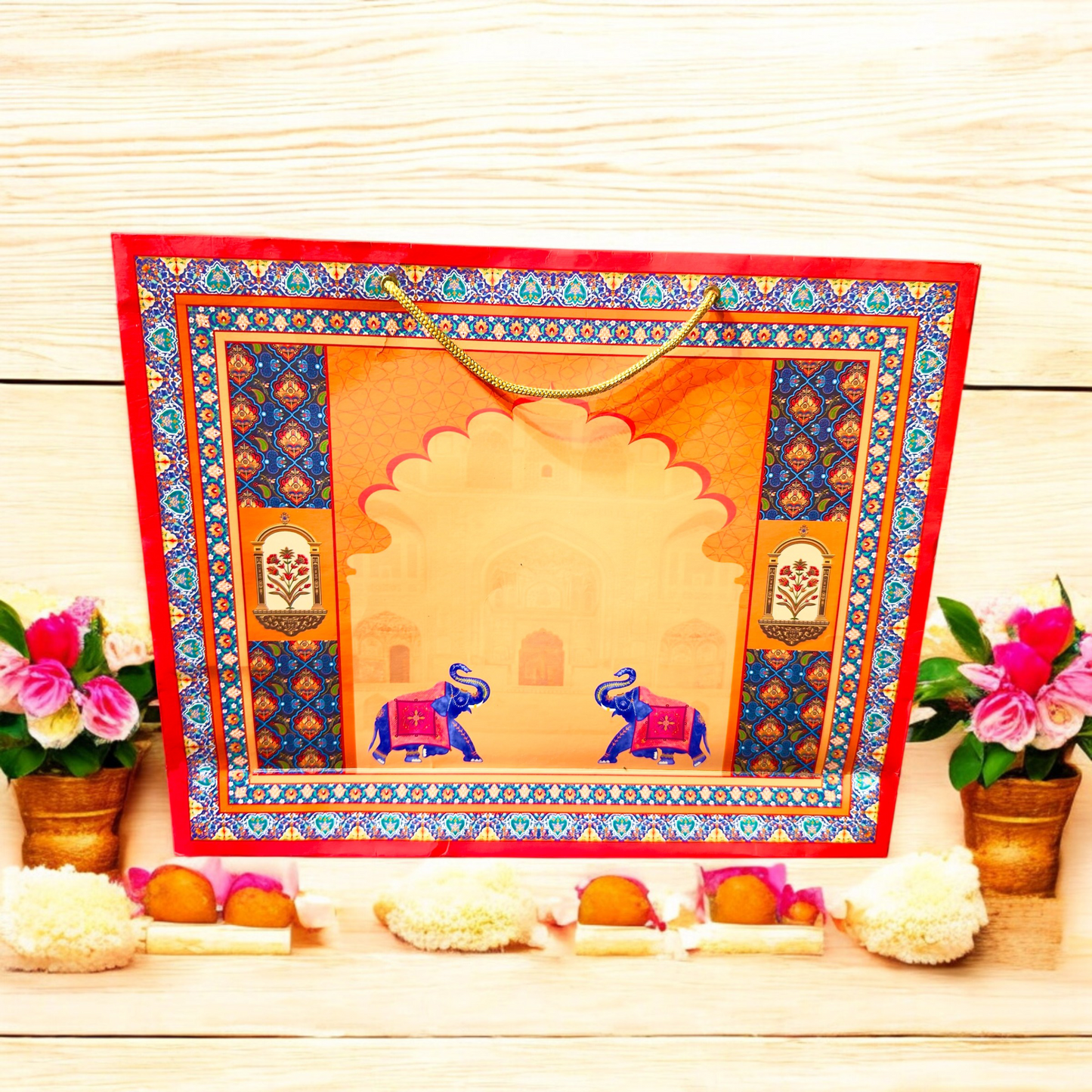 Double Elephant Bhaji Box(With bag)