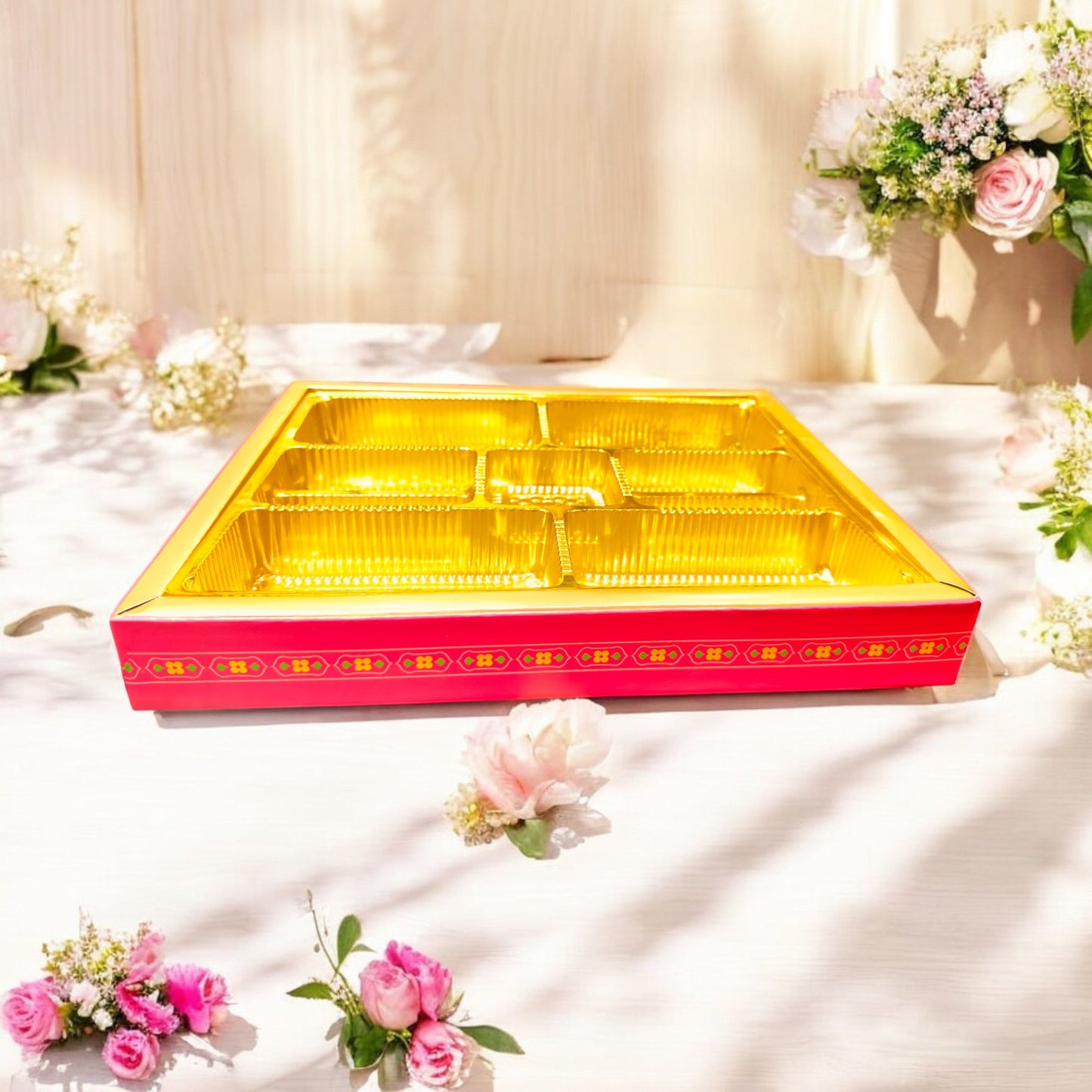 Pink Hawa Mahal Bhaji Box(With Bag)