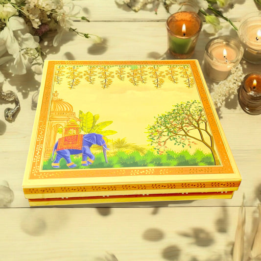 Yellow Elephant Bhaji Box(With Bag)